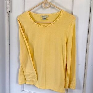 Soft Yellow Long Sleeve Sweater